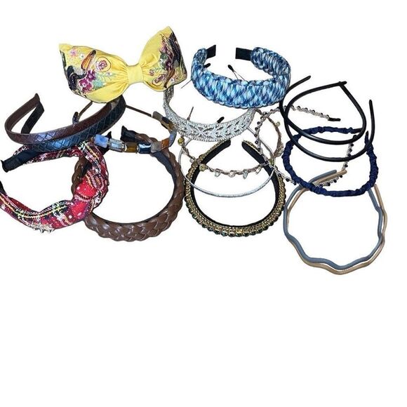 Lot Of 17 Vintage And Modern Style Assorted Headbands‎ Bundle Set Multicolor OS main image 8